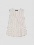 Top Pennyblack - beige bianco - 4