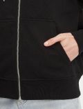 Maglia in felpa zip cappuccio Calvin Klein - nero - 3