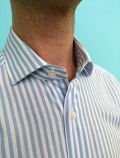 Camicia manica lunga Xacus - azzurro bianco - 1