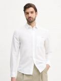 Camicia manica lunga lino Calvin Klein - white - 0