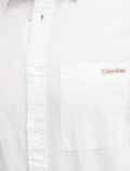 Camicia manica lunga lino Calvin Klein - white - 1