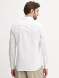 Camicia manica lunga lino Calvin Klein - white - 3