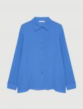 Camicia manica lunga curvy Luisa Viola - azzurro - 3