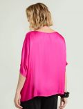 Camicia manica corta curvy Luisa Viola - fuxia - 1