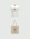T-shirt manica corta Emme - bianco - 4
