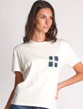 T-shirt manica corta Emme - bianco blu - 1