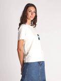 T-shirt manica corta Emme - bianco blu - 3