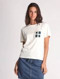 T-shirt manica corta Emme - bianco blu - 4