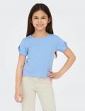 T-shirt manica corta Only - azzurro - 0