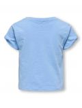 T-shirt manica corta Only - azzurro - 5