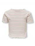 T-shirt manica corta Only - bianco rosa - 4