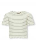 T-shirt manica corta Only - bianco verde - 2