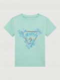 T-shirt manica corta Guess - azzurro - 0