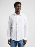Camicia manica lunga lino Lee - bright white - 0