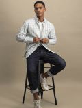 Camicia manica lunga casual Fynch-hatton - quadro verde - 3
