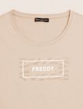 T-shirt manica corta sportiva Freddy - crema - 1