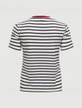 T-shirt manica corta Only - bianco blu ciliegia - 2