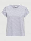 T-shirt manica corta Jdy - bianco nero - 0