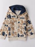 Maglia in felpa aperta I Do - ecru navy - 1