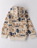 Maglia in felpa aperta I Do - ecru navy - 3