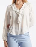 Camicia manica lunga giovane Artigli - panna - 1
