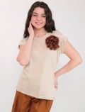 T-shirt manica corta Artigli - tabacco - 0