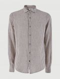 Camicia manica lunga Yes Zee - beige marrone - 5