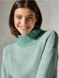Maglione con collo alto - verde - 1