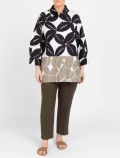 Camicia manica lunga curvy Persona - nero marrone - 0