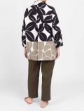 Camicia manica lunga curvy Persona - nero marrone - 1