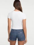 T-shirt manica corta Guess Jeans - bianco - 3