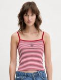 Top Guess Jeans - bianco rosso - 0