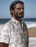 Camicia manica corta Sseinse - beige blu - 1