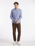 Camicia manica lunga lino Sseinse - blu navy - 3