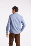 Camicia manica lunga lino Sseinse - blu navy - 4
