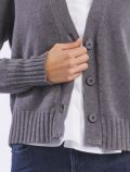 Cardigan Knit - San Babila - piombo - 1