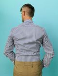 Camicia manica lunga Bottega Artigiana - blu bianco - 4