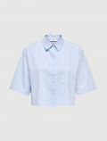 Camicia manica corta Jdy - blu bianco - 0