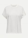 T-shirt manica corta Only - cloud dancer - 0