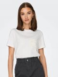 T-shirt manica corta Only - cloud dancer - 0