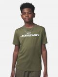 T-shirt manica corta sportiva Jordan - verde - 0