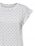 T-shirt manica corta Only - bianco nero - 1