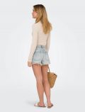 Pantalone corto Only - light blue denim - 4