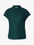 Camicia manica corta Street One - verde scuro - 6