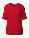 Maglia manica corta curvy Street One - rosso - 5