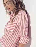 Camicia manica lunga Street One - rosso bianco - 3