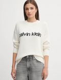 Pullover manica lunga Calvin Klein - bianco - 0