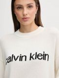 Pullover manica lunga Calvin Klein - bianco - 1