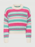 Pullover manica lunga Only - panna azzurro - 0