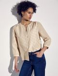 Camicia manica lunga Street One - beige bianco - 0